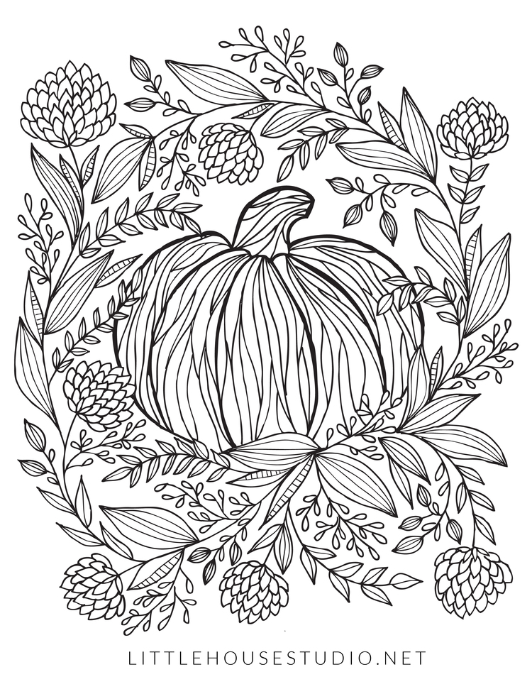 10 Free Autumn Adult Coloring Pages Raining Crafts Dogs